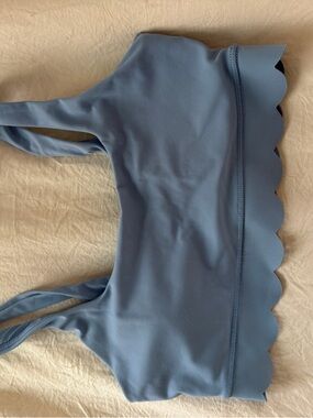 Target Blue Scalloped Bralette